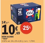 Bière blonde - 1664 - E.Leclerc à Metz Bière blonde - 1664 en promo chez E.Leclerc Metz à 10,69 €