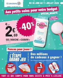 Catalogue Supermarchés E.Leclerc en cours à Lussac-les-Châteaux et alentours, Aux petits soins pour votre budget, 36 pages, 30/06/2026 - 11/07/2026