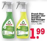 Glas-Reiniger Spiritus Angebote von Frosch bei E center Wiesbaden für 1,99 €