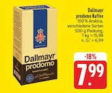prodomo Kaffee Angebote von Dallmayr bei EDEKA Hoyerswerda für 7,99 €