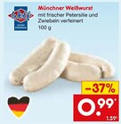 Münchner Weißwurst Angebote von Wolf bei Netto Marken-Discount Mühlhausen für 0,99 €