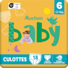 CULOTTES AUCHAN BABY - AUCHAN BABY en promo chez Auchan Supermarché Rillieux-la-Pape à 5,85 €