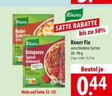 Knorr Fix bei famila Nordost im Nauen Prospekt für 0,44 €