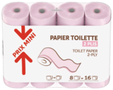 PAPIER TOILETTE 2 PLIS ROSE PRIX MINI à U Express dans Marseille PAPIER TOILETTE 2 PLIS ROSE PRIX MINI à U Express dans Marseille