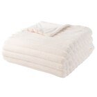 Plaid flanelle avec rayures - TEX HOME en promo chez Carrefour Troyes à 13,59 €