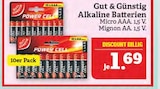 Alkaline Batterien Angebote von Gut & Günstig bei Marktkauf Coburg für 1,69 €