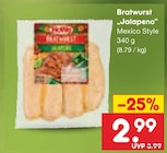 Aktuelles Bratwurst Jalapeno Angebot bei Netto Marken-Discount in Braunschweig ab 2,99 €