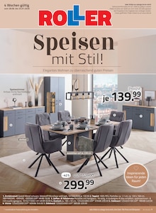 Aktueller ROLLER Prospekt (Lingenfeld, 4 Seiten zum blättern ROLLER Prospekt Speisen mit Stil! mit 4 Seiten