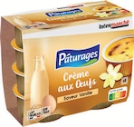 Crème aux oeufs saveur vanille - PÂTURAGES en promo chez Intermarché Super Crème aux oeufs saveur vanille - PÂTURAGES dans le catalogue Intermarché Super