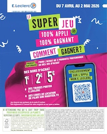 Catalogue E.Leclerc de la semaine 15, "OUI AUX SUPERS POUVOIRS D'ACHAT", page 2, 07/04/2026 - 18/04/2026 Prospectus E.Leclerc en cours, "OUI AUX SUPERS POUVOIRS D'ACHAT", page 2 sur 44