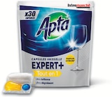Capsule vaisselle Expert tout en 1 citron - APTA - Intermarché Super à Valence Capsule vaisselle Expert tout en 1 citron - APTA en promo chez Intermarché Super Valence à 1,02 €