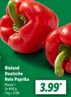 Deutsche Rote Paprika im Angebot bei Lidl in Sindelfingen Deutsche Rote Paprika Angebote von Bioland bei Lidl Sindelfingen für 3,99 €
