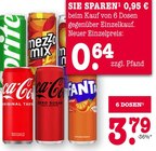 Sprite oder Mezzo Mix oder Coca-Cola Original Taste oder Coca-Cola Zero Sugar oder Fanta bei E center im Oberkirch Prospekt für 0,64 €