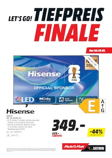 Fernseher im aktuellen MediaMarkt Saturn Prospekt (Langenhagen) Fernseher im MediaMarkt Saturn Prospekt "LET'S GO! TIEFPREISFINALE" mit 15 Seiten (Langenhagen)