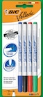 4 feutres effaçables à sec assortis - BIC VELLEDA à 1,33 € dans le catalogue Intermarché Super