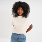 Promo Pull sans manches col rond beige femme à 9,99 € dans le catalogue La Halle à Verdun