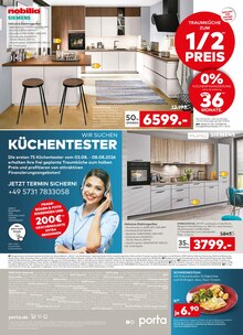 Kuchen im aktuellen porta Möbel Prospekt (Aachen) Kuchen im porta Möbel Prospekt "GEFÄHRLICH GÜNSTIG!" mit 8 Seiten (Aachen)