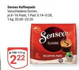 Senseo Kaffeepads Angebote bei GLOBUS Willich für 2,22 €