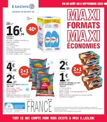 Catalogue E.Leclerc à Saint-Martin-du-Bois, avec 49 pages Prospectus E.Leclerc à Saint-Martin-du-Bois, "MAXI FORMATS MAXI ÉCONOMIES", 49 pages, 26/08/2025 - 06/09/2025