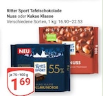Aktuelles Tafelschokolade Nuss Angebot bei GLOBUS in Ludwigshafen (Rhein) ab 1,69 €
