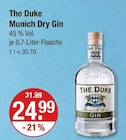 Munich Dry Gin im V-Markt Prospekt Munich Dry Gin von The Duke im aktuellen V-Markt Prospekt für 24,99 €