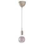 Lampenaufhängung +LED-Leuchtmittel beige/Klarglas grau im Angebot bei IKEA in Gronau Lampenaufhängung +LED-Leuchtmittel beige/Klarglas grau Angebote von GRÅVACKA / MOLNART bei IKEA Gronau für 12,99 €