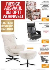 Relaxsessel im Opti-Wohnwelt Prospekt in Schorndorf Aktueller Opti-Wohnwelt Prospekt mit Relaxsessel, "Der trendige Möbeldiscount", Seite 10