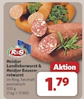 Heidjer Landleberwurst & Heidjer Bauernrotwurst im Angebot bei combi in Hannover Heidjer Landleberwurst & Heidjer Bauernrotwurst Angebote von R&S Spezialitäten bei combi Hannover für 1,79 €
