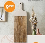 Planche de présentation en bois dans le catalogue B&M