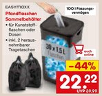 Pfandflaschen Sammelbehälter Angebote von Easymaxx bei Netto Marken-Discount Saarbrücken für 22,22 €