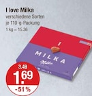 I love Milka von Milka im aktuellen V-Markt Prospekt für 1,69 €