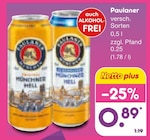 Münchner Hell im Netto Marken-Discount Prospekt Münchner Hell von Paulaner im aktuellen Netto Marken-Discount Prospekt für 0,89 €