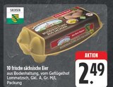 10 frische sächsische Eier im Angebot bei EDEKA in Freiberg 10 frische sächsische Eier Angebote bei EDEKA Freiberg für 2,49 €