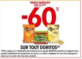 -60% de remise immédiate sur le 2ème sur tout Doritos à Intermarché Contact dans Eppe-Sauvage