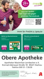 Apotheken Prospekt von mea - meine apotheke in Dachau Aktueller mea - meine apotheke Apotheken Prospekt für Dachau: Unsere September-Angebote mit 4} Seiten, 01.09.2025 - 30.09.2025