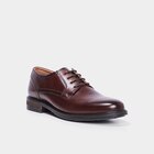 Derbies à lacets en cuir marron homme dans le catalogue La Halle