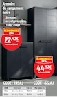 Armoire de rangement noire en promo chez Screwfix Tremblay-en-France à 22,42 €