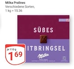 Pralines Angebote von Milka bei GLOBUS Mannheim für 1,69 €