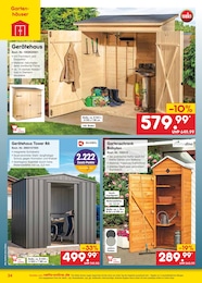 Gartenhaus Angebot im aktuellen Netto Marken-Discount Prospekt auf Seite 34