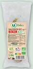 Saucisson ou Saucisse seche Pur porc - U Bio en promo chez Super U Saint-Denis à 3,68 €
