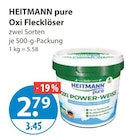 pure Oxi Flecklöser von HEITMANN im aktuellen V-Markt Prospekt für 2,79 €