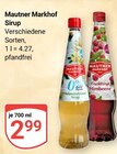 Sirup Angebote von Mautner Markhof bei GLOBUS Völklingen für 2,99 €