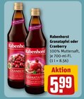 Granatapfel oder Cranberry von Rabenhorst im aktuellen REWE Prospekt