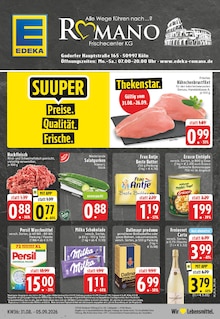 EDEKA Prospekt der Woche "Aktuelle Angebote" Seite 1, 31.08.2026 bis 05.09.2026 für Köln Aktueller EDEKA Prospekt "Aktuelle Angebote" Seite 1 von 28 Seiten für Köln