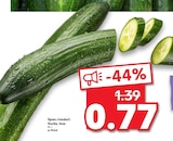 Gurke, lose bei Kaufland im Aichach Prospekt für 0,77 €