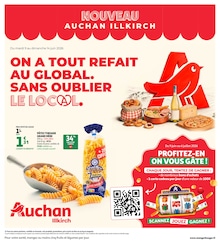 Catalogue Auchan Hypermarché à Bergbieten, avec 20 pages Prospectus Auchan Hypermarché à Bergbieten, "ON A TOUT REFAIT AU GLOBAL. SANS OUBLIER LE LOCAL.", 20 pages, 09/06/2026 - 15/06/2026