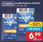 Longlife Batterien Angebote von VARTA bei Netto Marken-Discount Pforzheim für 6,99 €