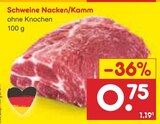 Schweine Nacken/Kamm Angebot in Haidmühle Schweine Nacken/Kamm im aktuellen Prospekt bei Netto Marken-Discount in Haidmühle