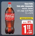 Cola oder Limonade Angebote von Coca-Cola bei Marktkauf Mölln für 1,11 €