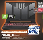 Aktuelles Gaming-Notebook TUF FA707NU-HX051W Angebot bei expert in Cottbus ab 849,00 €